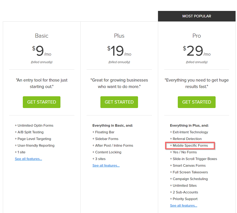 optinmonster-mobile-specific-forms-are-only-available-to-users-of-their-pro-plan