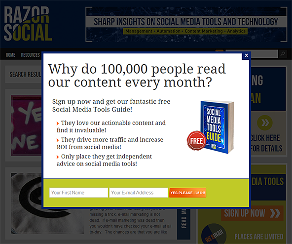 razor-social-use-social-proof-in-their-popup