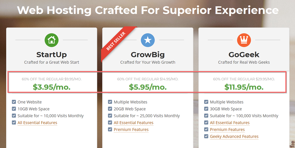 Web hosting companies offer discounts